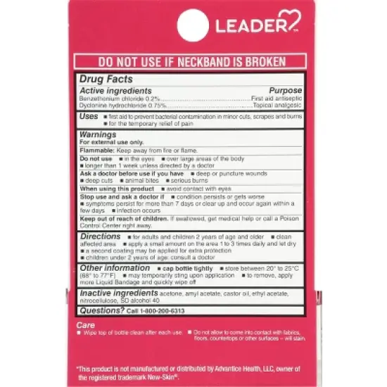 Leader Liquid Bandage 1.0 fl oz image {2}