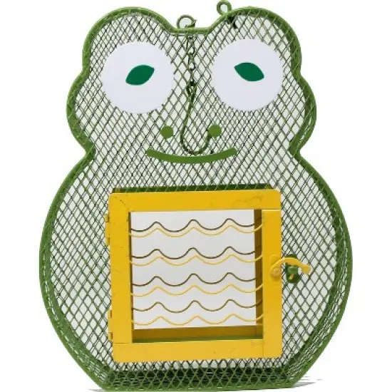 Heath Outdoor Products Frog Suet and Seed Feeder - Green/Yellow image {1}