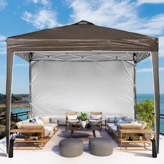 InstaHibit 10x10x8.7 Ft Pop Up Canopy with Sidewall & Bag image {7}
