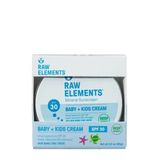 Raw Elements Baby + Kids Mineral Sunscreen Tin - SPF 30+ - 3oz image {2}