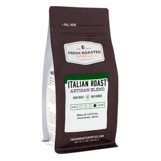 Fresh Roasted Coffee, Italian Roast Espresso Blend, Whole Bean image {5}