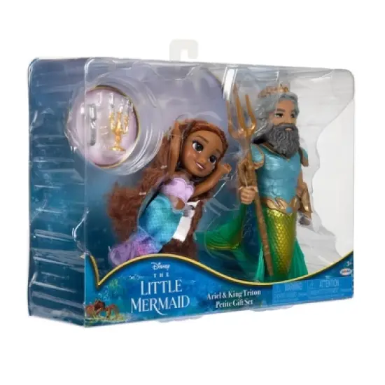Disney&rsquo;s The Little Mermaid 6" Petite Character Gift Set Ariel and Triton image {3}