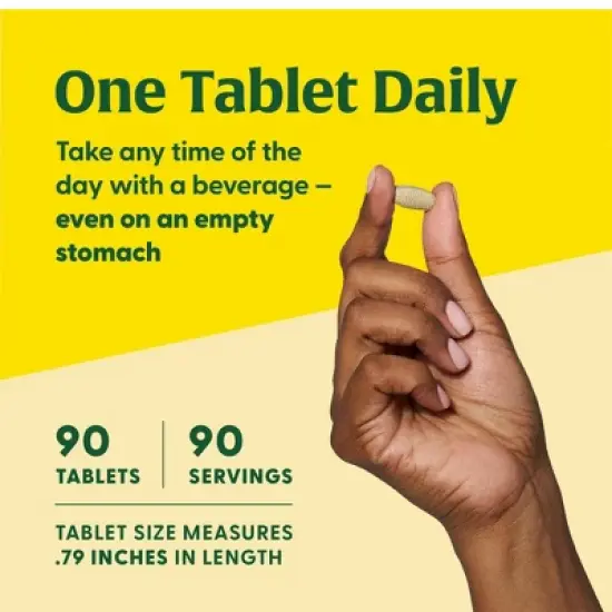 MegaFood Balanced B Complex Vitamins, Vitamin B6, Vitamin B12 & Biotin, Vegan - 90 Tablets image {4}