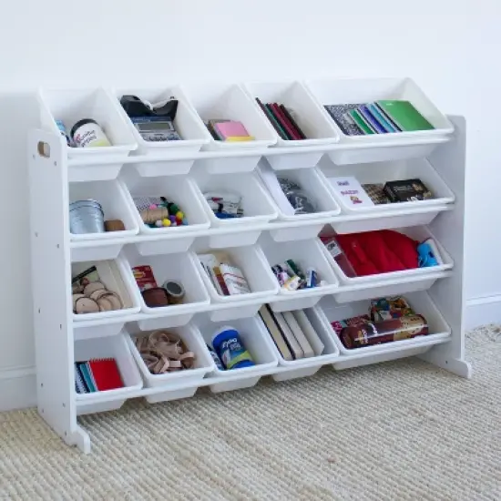 Cambridge Extra Large Toy Storage Organizer with 20 Storage Bins White - Humble Crew image {7}