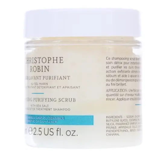 Christophe Robin Purifying Scalp Scrub with Sea Salt 2.5 oz image {1}