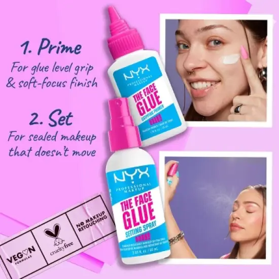 NYX Professional Makeup The Face Glue Face Primer - 1.18 fl oz image {6}