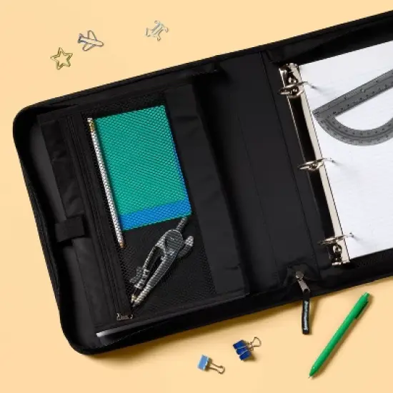 2" Zipper Binder with Pouch Tablet - up&up&trade; image {1}