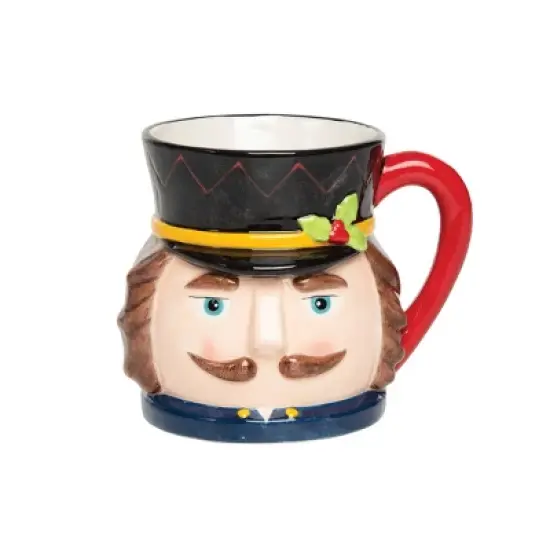C&F Home 30 oz. Christmas Nutcracker Dolomite Mugs image {5}