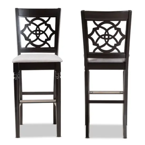 Set of 2 Alexandra Barstool - Baxton Studio image {1}
