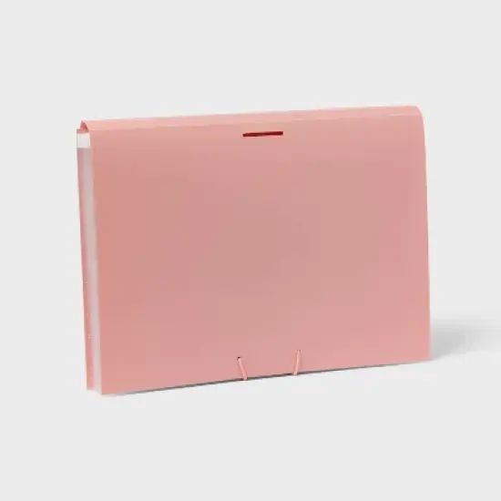 13 Pocket Expanding File Folder Letter Size Pink - up&up&trade; image {3}