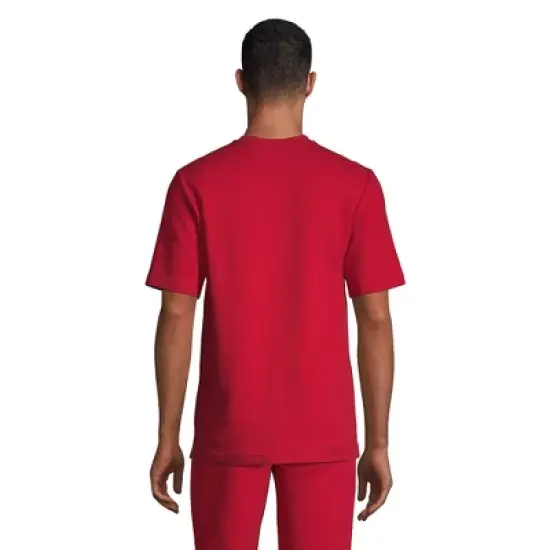 Lands' End Men's Waffle Short Sleeve Pajama Henley image {1}