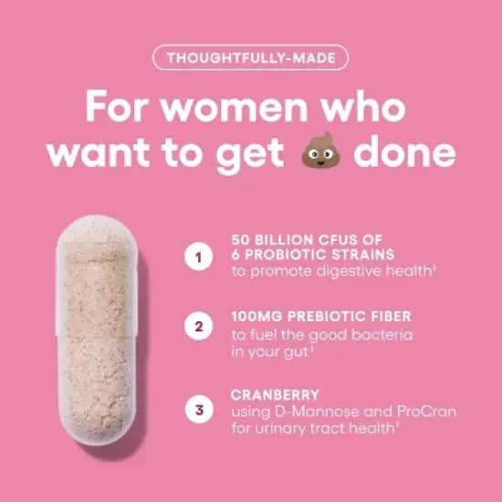 Physician's Choice 50 Billion CFU Women's Probiotic Capsules image {3}