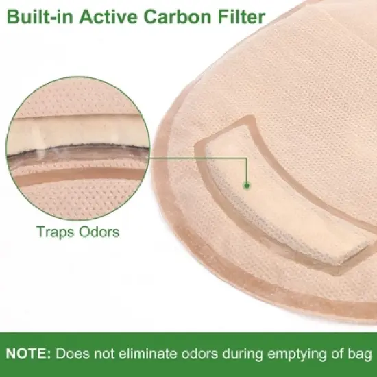 LotFancy Colostomy Bags, Ostomy Supplies, One-Piece Drainable Pouches with Closure for Ileostomy Stoma Care, Cut-to-Fit, Max 64mm, Pack of 20 image {5}