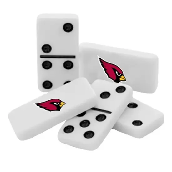 MasterPieces Officially Licensed NFL Arizona Cardinals 28 Piece Dominoes Game for Adults image {2}