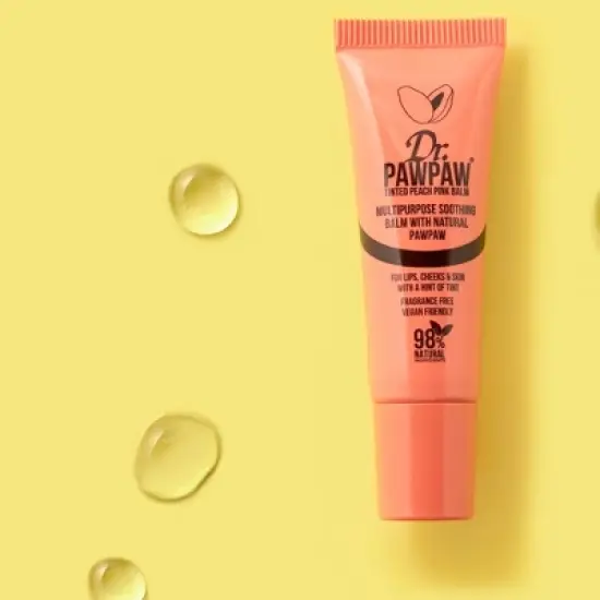 Dr. PawPaw Multipurpose Soothing Tinted Lip Balm - Peach Pink - 0.33 oz image {3}