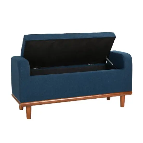 Edgaro Upholstered Storage Bench for Bedroom| ARTFUL LIVING DESIGN image {3}