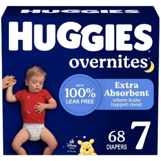 Huggies Overnites Diapers Econ+ Pack - Size 7 - 68ct image {11}