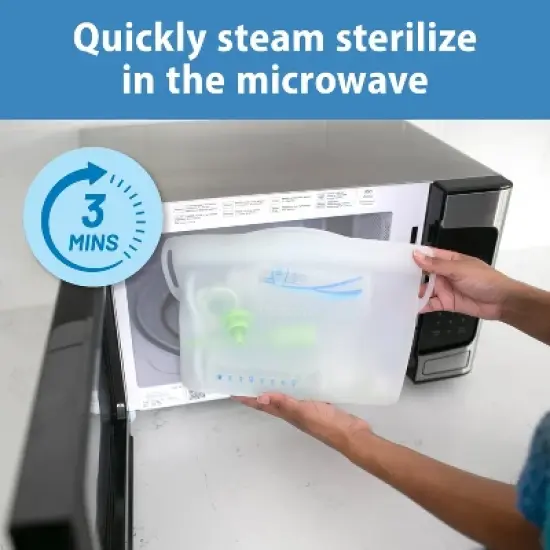 Dr. Brown's Silicone Microwave Sterilizer Steam Bag image {2}
