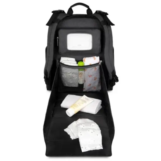 Baby Brezza Dante Back Pack Diaper Bag - Black image {2}