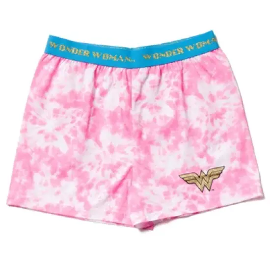 DC Comics Justice League Wonder Woman Girls Pajama Shirt and Shorts Little Kid to Big Kid  image {2}