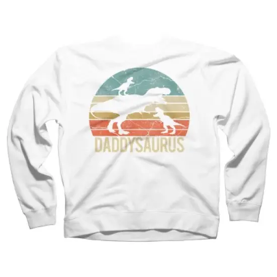 Unisex Design By Humans Retro Daddy Dinosaur Daddysaurus Roar By nathanhoang Sweatshirt image {5}