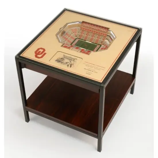 NCAA Oklahoma Sooners 25-Layer StadiumViews Lighted End Table image {5}