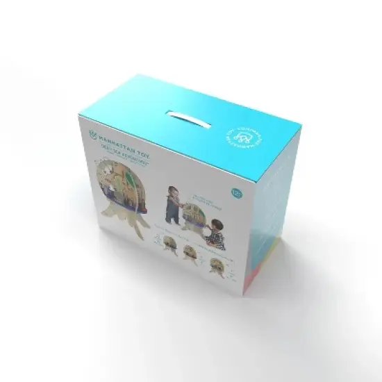 Manhattan Toy Deep Sea Adventure Wooden Toddler Activity Center with Clacking Clams, Spinning Gears, Gliders and Bead Runs image {5}