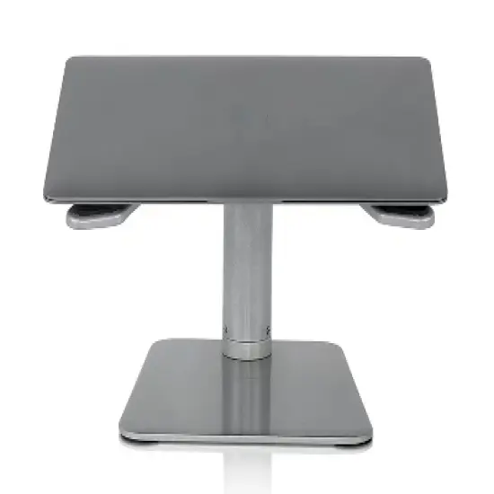 Mount-It! Height Adjustable Laptop Stand For Desk | Properly Positions Head, Neck, Back & Wrists to Reduce Aches While Working | No Assembly Required image {4}