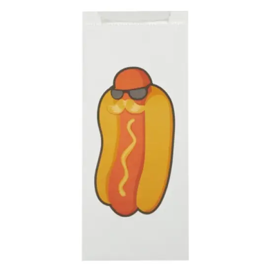 Juvale 100 Pack Hot Dog Paper Holders Bags, Foil Sleeve Wrappers for 4th of July BBQ Gathering, Disposable, 4 x 8 x 2 in image {4}