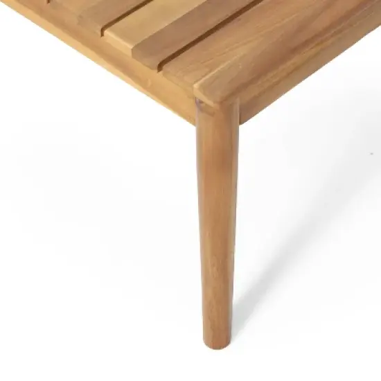 Bryan Outdoor Acacia Wood Coffee Table Teak - Christopher Knight Home image {5}