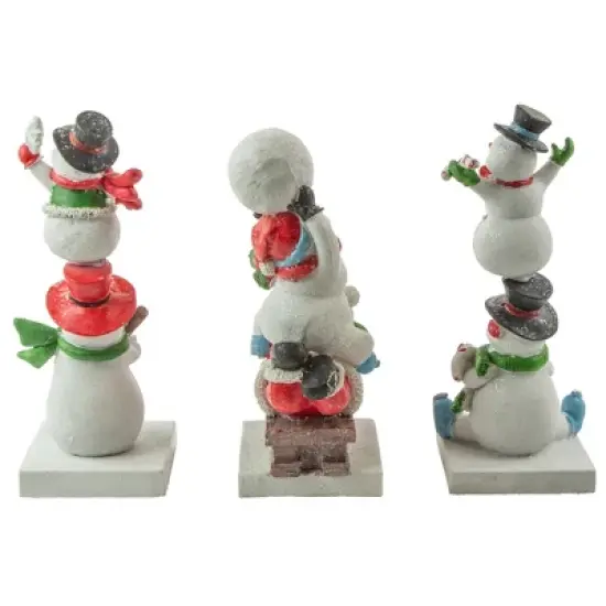 Northlight Set of 3 Snowmen Christmas Stocking Holders 9" image {4}