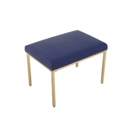 24" Metal Ottoman - WOVENBYRD image {1}