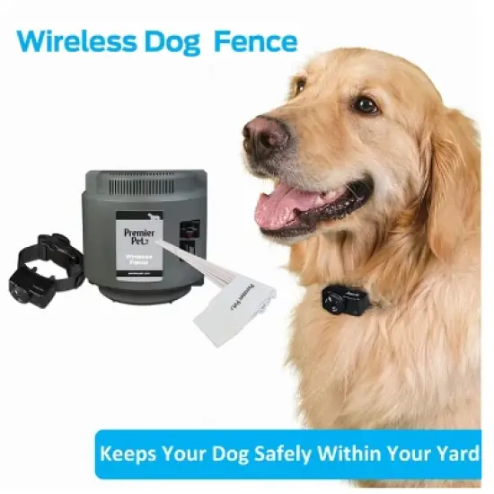Premier Pet 1/2 Acre Adjustable Wireless Fence - Black image {10}