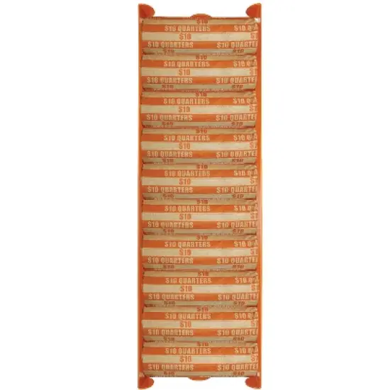 Nadex Coins&trade; Aluminum Coin Tray (Quarters) in Orange image {3}