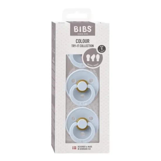 Bibs Try-It Colour Latex Pacifier - 3pk image {3}
