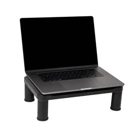 Mind Reader 2pk Small Plastic Monitor Stands Black image {4}