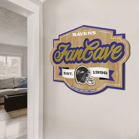 NFL Baltimore Ravens Fan Cave Sign image {2}