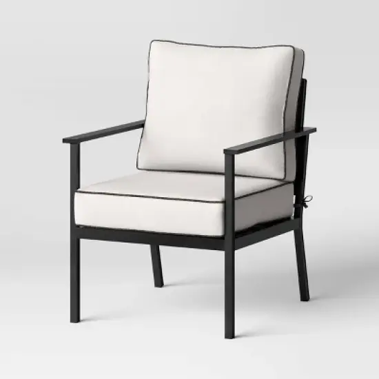 Searsburg 3pc Aluminum Patio Chat Set - Black - Threshold&trade; image {2}