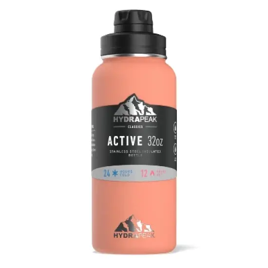 HydraPeak 32oz Wide Mouth Stainless Steel Water Bottle image {27}