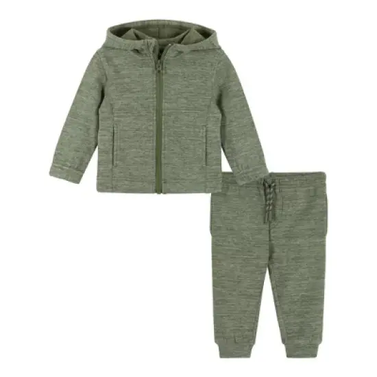 Andy & Evan  Infant  Boys Double Peached Colorblocked Sweat Set image {4}
