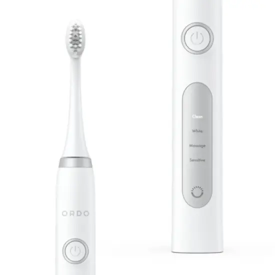ORDO Sonic+ Electric Toothbrush & Charging Travel Case - White image {1}