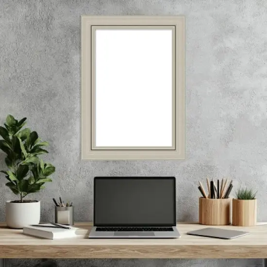 Amanti Art Romano Silver Narrow Framed Dry Erase Magnetic Board image {6}