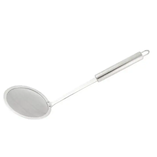 Unique Bargains Kitchen Stainless Steel Fine Wire Mesh Strainer Skimmer Ladle 10cm Dia image {4}