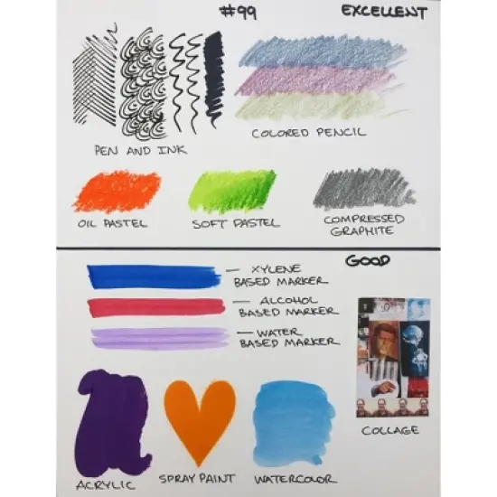 Crescent No. 99 Cold Press Illustration Board, 9 x 12 Inches, Pack of 40 image {2}