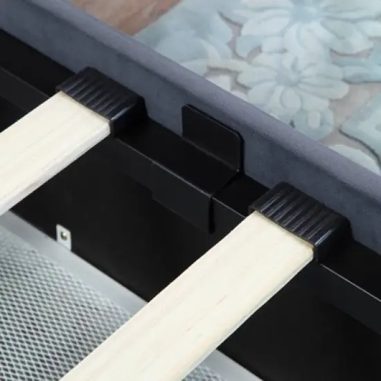 Laporte Upholstered Bed with 4 Side Drawers - miBasics image {5}