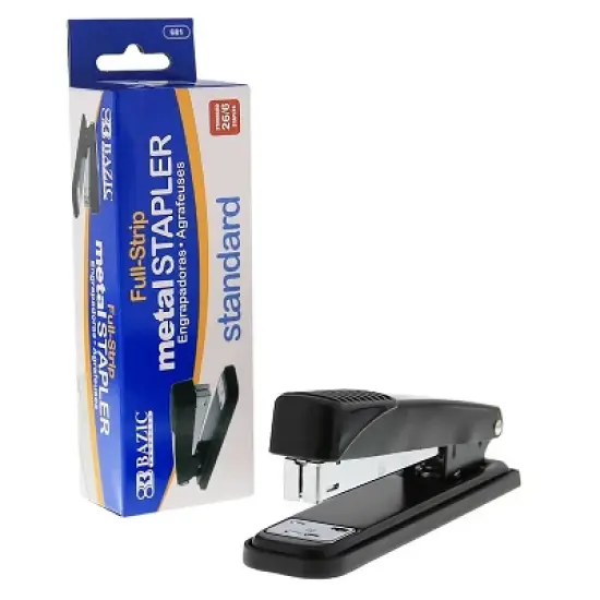 BAZIC Products&reg; Metal Full Strip Stapler, Pack of 2 image {5}