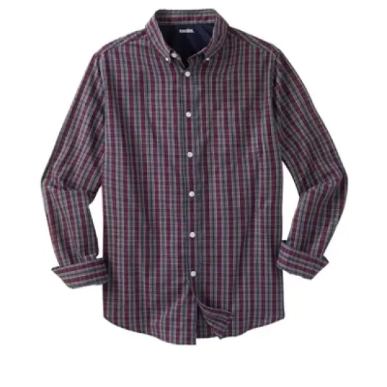 KingSize Men's Big & Tall Wrinkle Free Plaid Shirt image {5}
