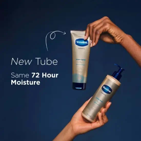 Vaseline Radiant X Even Tone Coconut Oil, Vitamin C & Peptides Body Lotion for Dry Skin - 7.5 fl oz image {4}