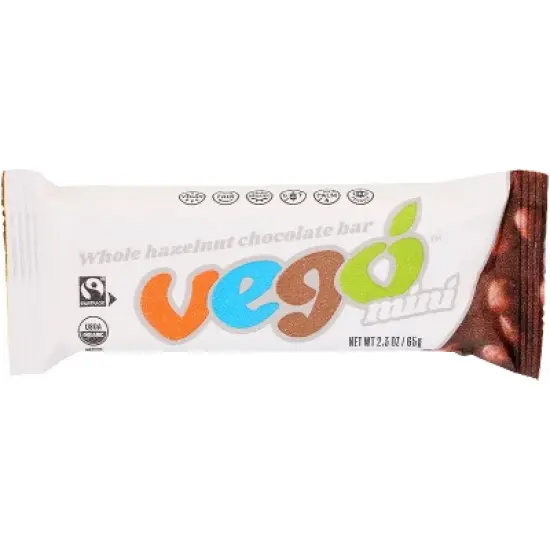 Vego Chocolate Bar Mini Whole Hazelnut - Case of 20 - 2.3 oz image {1}