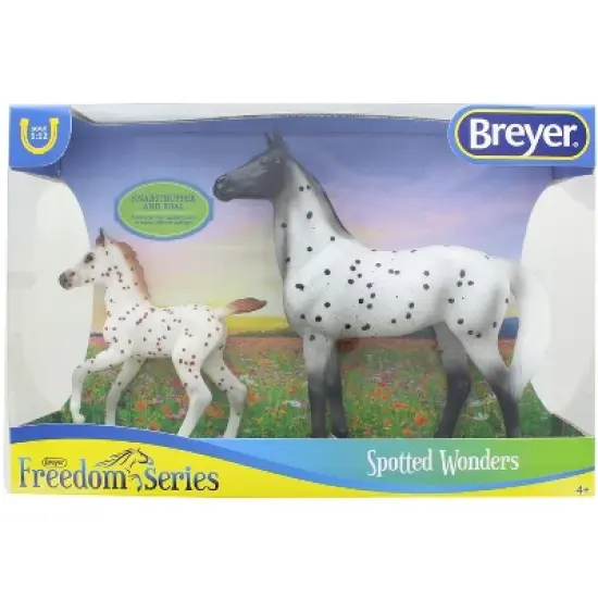 Breyer Freedom Series Spotted Wonders 1:12 Scale Model Horse Set image {1}